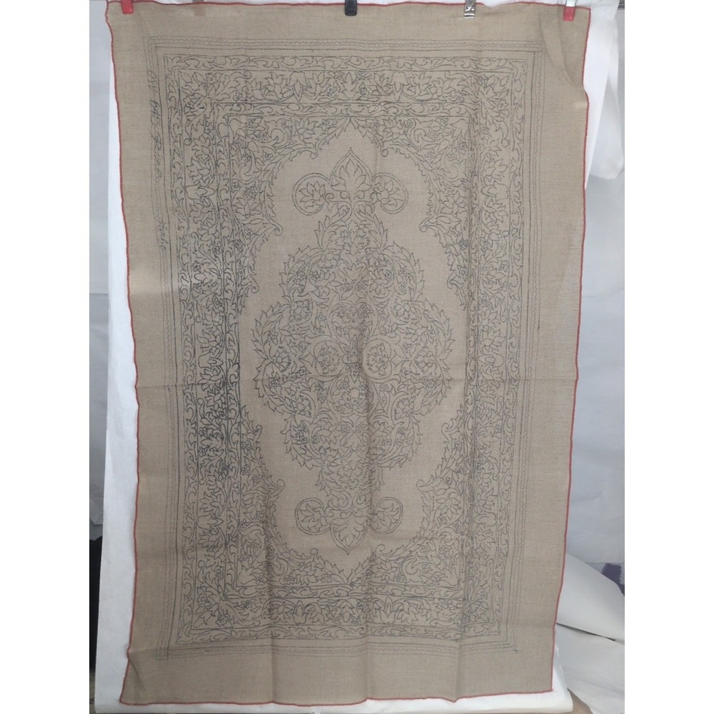 VTG Rug Hooking Pattern Rare Huge OSV Sturbridge McGown Oriental Style Hooked
